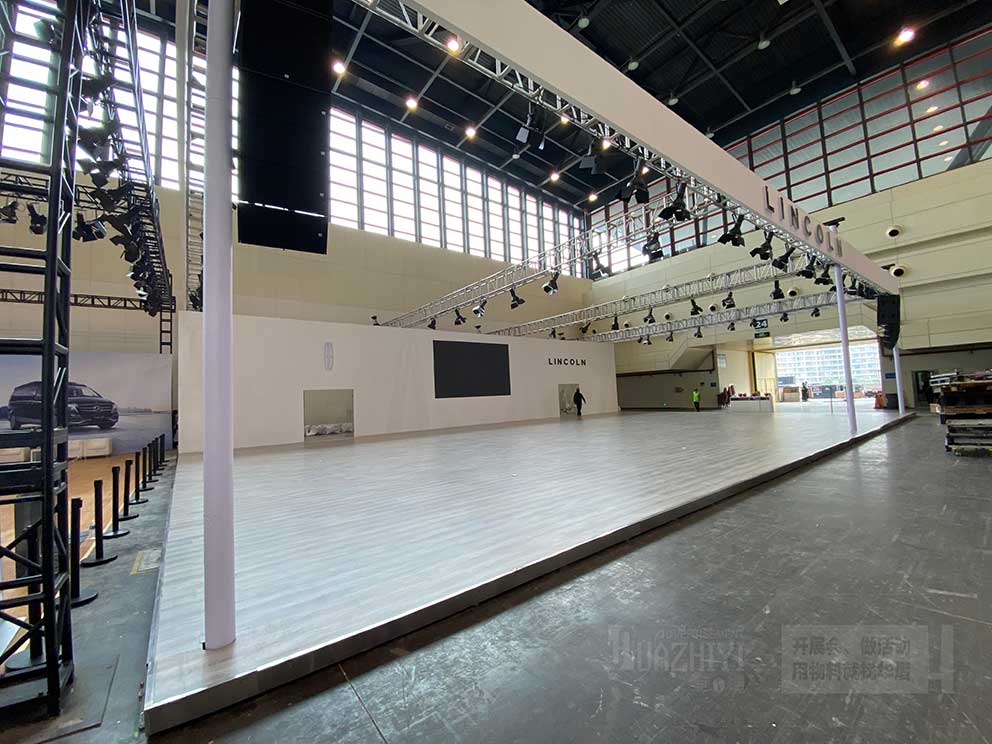 車展地臺出租廠家搭建領克車展地臺