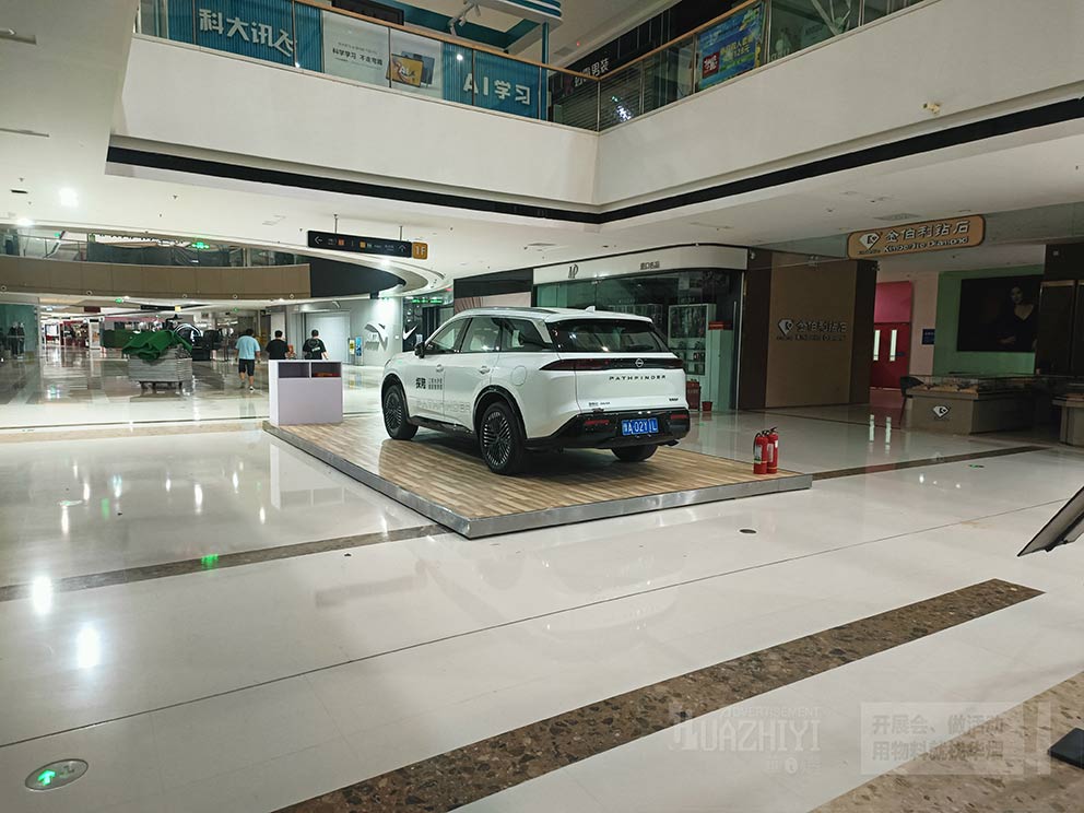 接待臺租賃公司華熠搭建車展地臺和接待臺